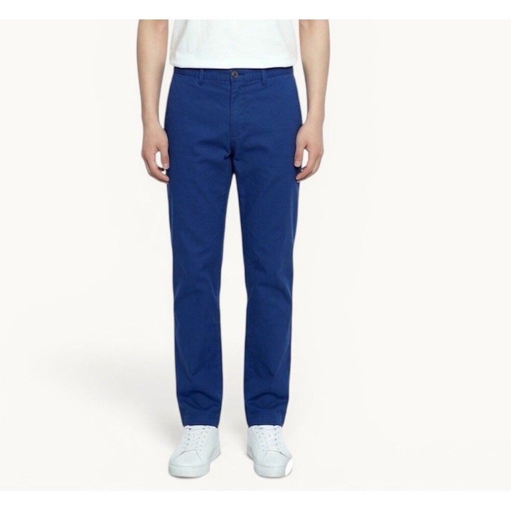 NWT Men’s Chino Pants Navy Size 32W x31 L Regular fit Stretch Lightweight